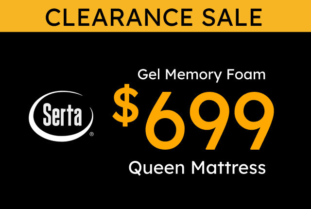 Serta Gel Memory Foam mattress $699 queen